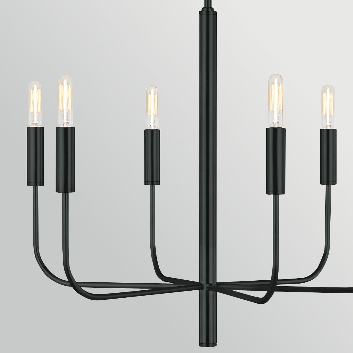 Feiss Brianna 6 Light Chandelier in Black