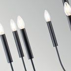 Feiss Brianna 9 Light Chandelier in Black
