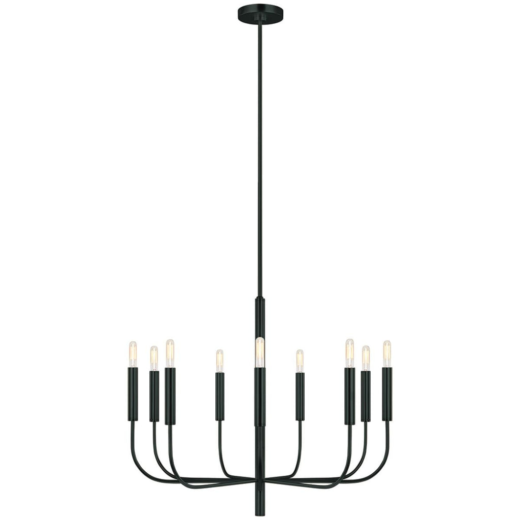 Feiss Brianna 9 Light Chandelier in Black