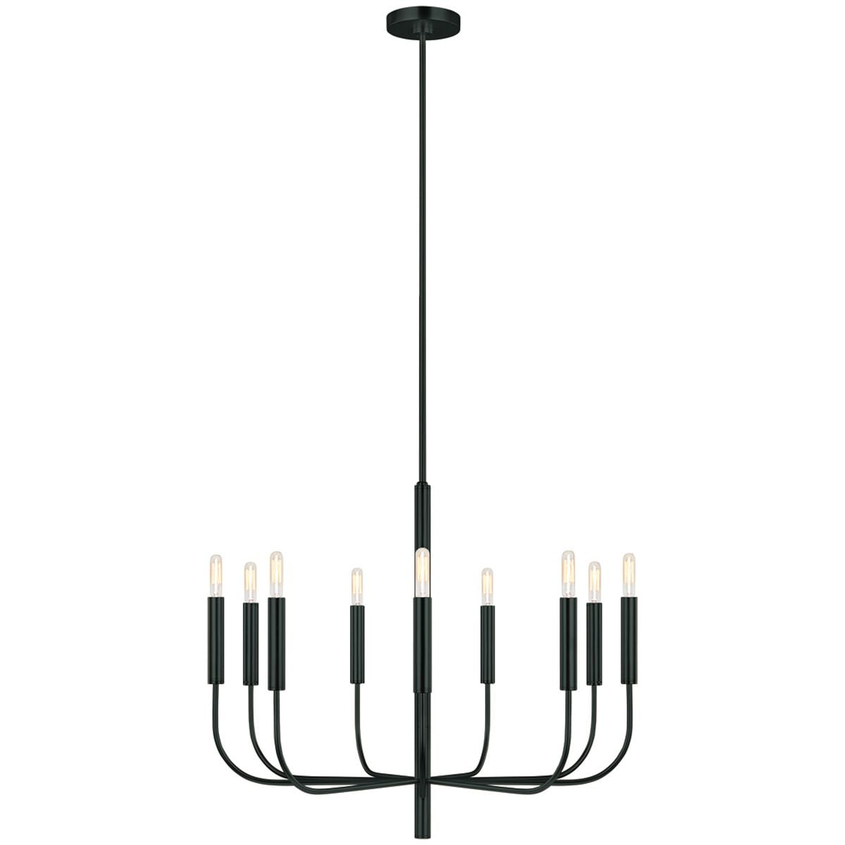 Feiss Brianna 9 Light Chandelier in Black