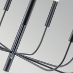 Feiss Brianna 9 Light Chandelier in Black