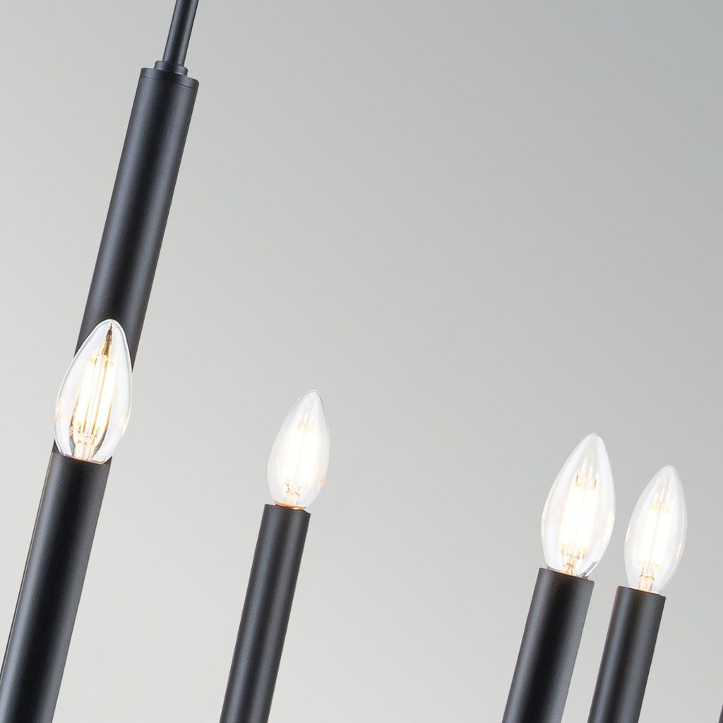 Feiss Brianna 9 Light Chandelier in Black