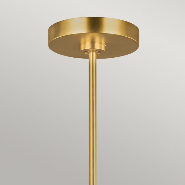 Feiss Brianna 9 Light Chandelier in Burnished Brass