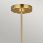 Feiss Brianna 9 Light Chandelier in Burnished Brass
