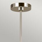 Feiss Brianna 9 Light Chandelier in Polished Nickel