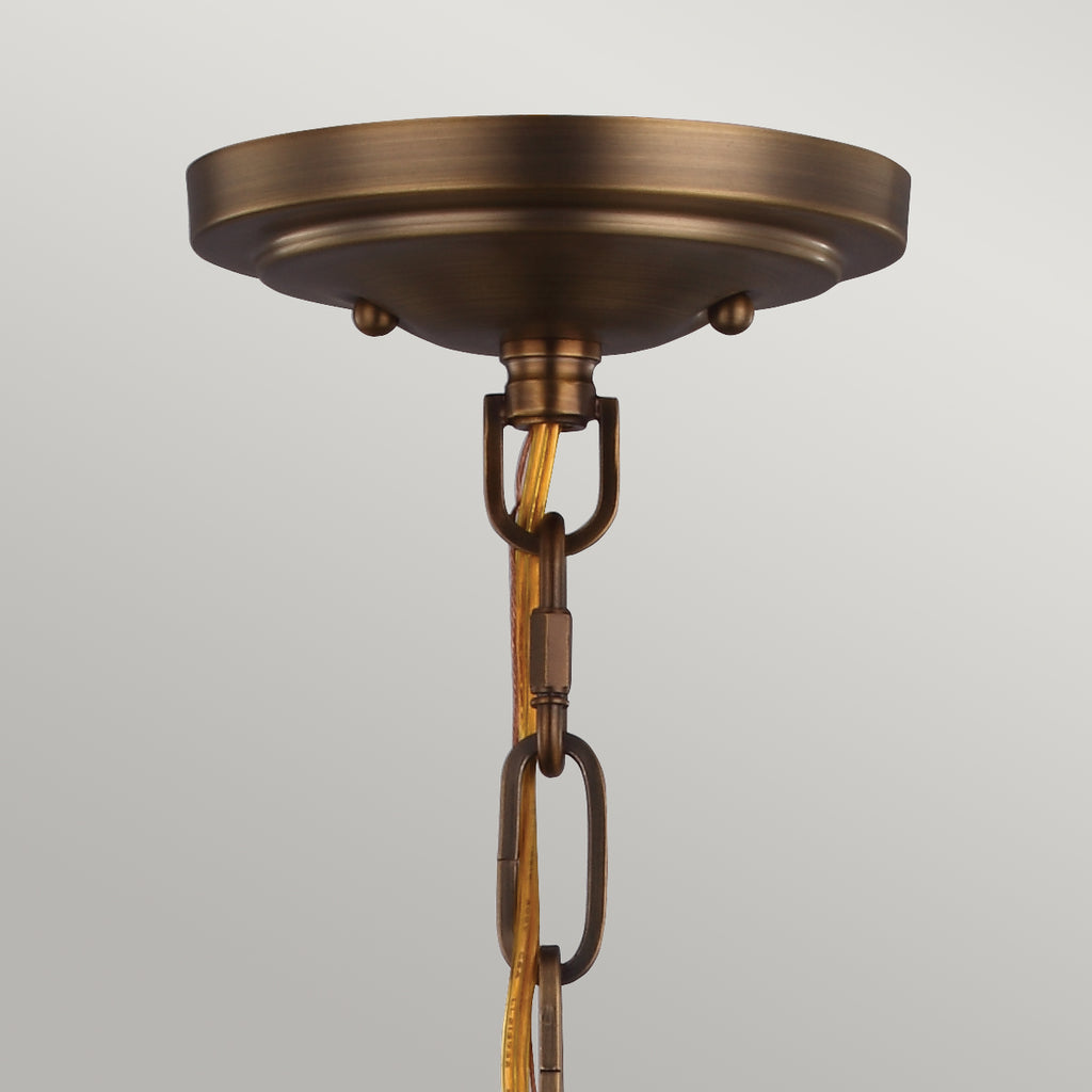 Feiss Cadence 2 Light Pendant Light in Matte Black