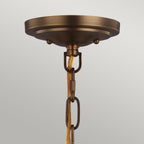 Feiss Cadence 2 Light Pendant Light in Matte Black
