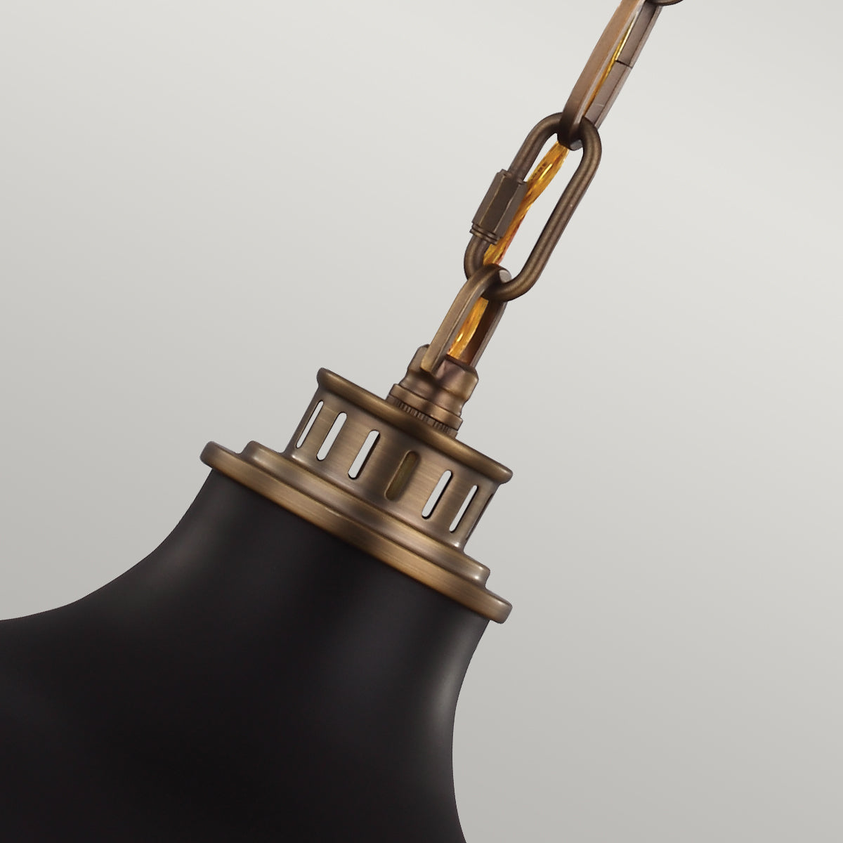 Feiss Cadence 2 Light Pendant Light in Matte Black