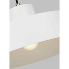 Feiss Candor 1 Light Pendant Light in Matte White