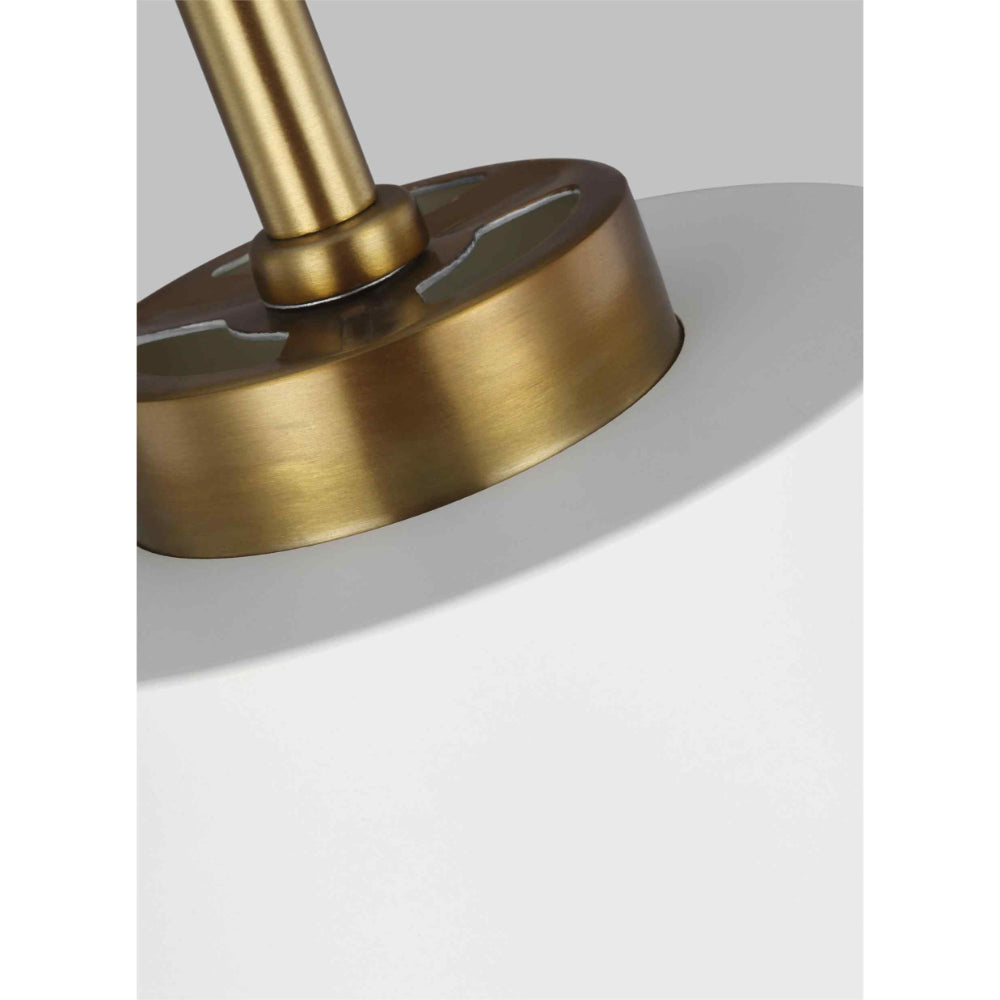 Feiss Carter 1 Light Pendant Light in Matte White
