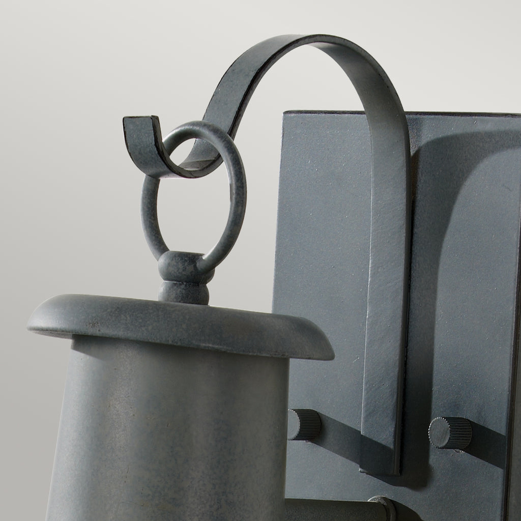 Feiss Chelsea Harbor Outdoor Wall Light in Storm Cloud Grey