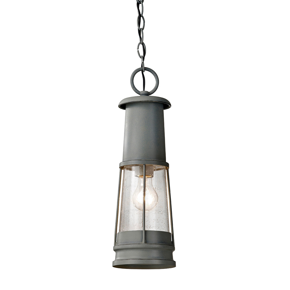 Feiss Chelsea Harbor Pendant Light in Storm Cloud Grey Finish