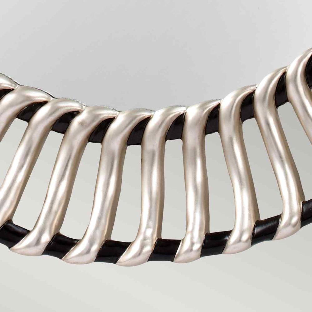 Feiss Cosmo Mirror in Black and Silver