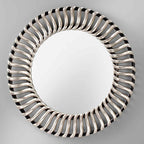 Feiss Cosmo Mirror in Black and Silver