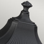 Feiss Cotswold Lane 2 Light Medium Pedestal Lantern in Black Die-Cast Aluminium