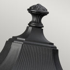 Feiss Cotswold Lane 3 Light Large Pedestal Lantern in Black Die-Cast Aluminium