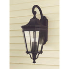 Feiss Cotswold Lane Large Outdoor Wall Lantern in Black Die-Cast Aluminium