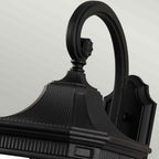 Feiss Cotswold Lane Large Outdoor Wall Lantern in Black Die-Cast Aluminium