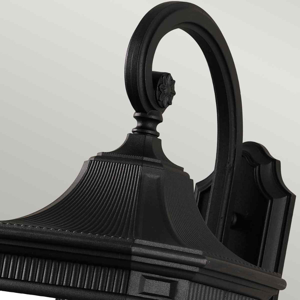 Feiss Cotswold Lane Large Outdoor Wall Lantern in Black Die-Cast Aluminium