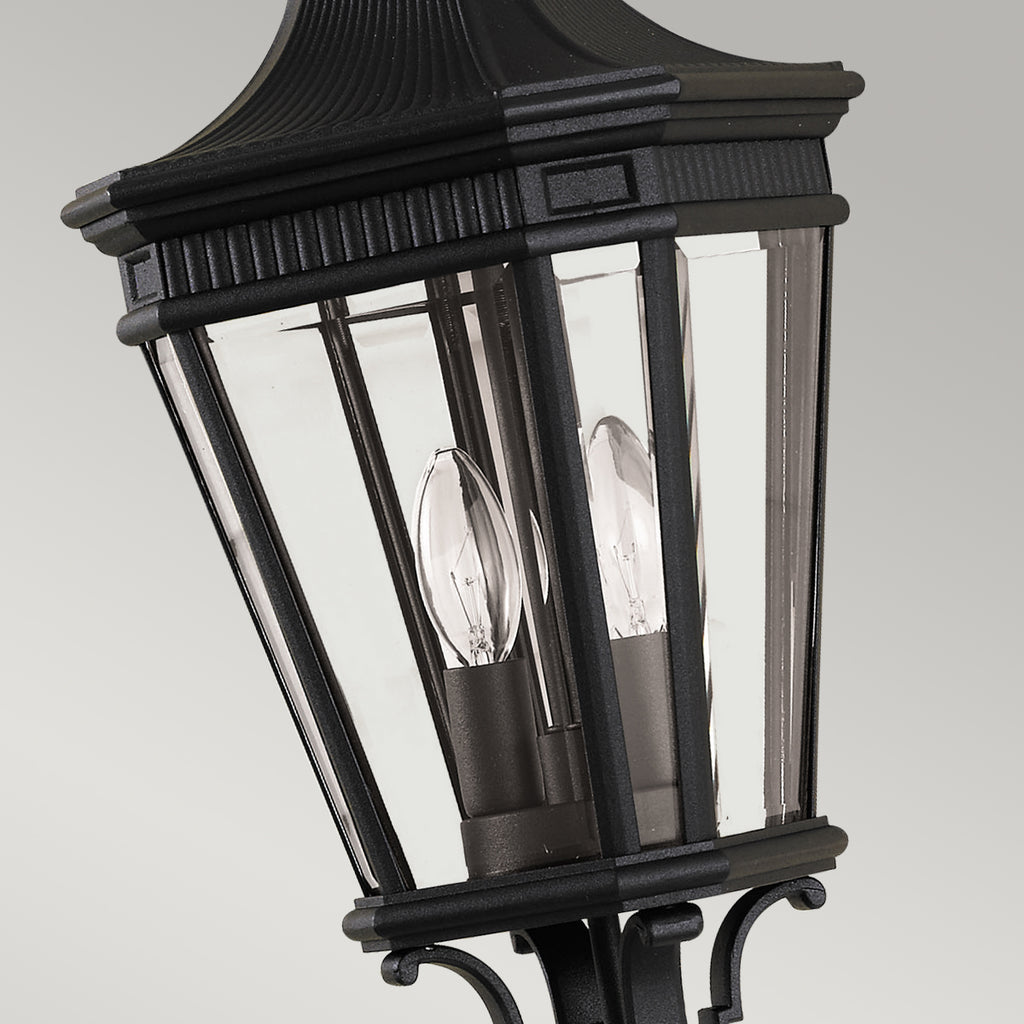 Feiss Cotswold Lane Medium Outdoor Chain Lantern in Black Die-Cast Aluminium