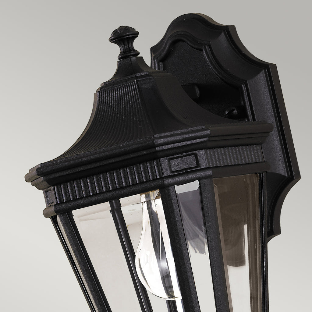 Feiss Cotswold Lane Small Wall Lantern in Black Die-Cast Aluminium