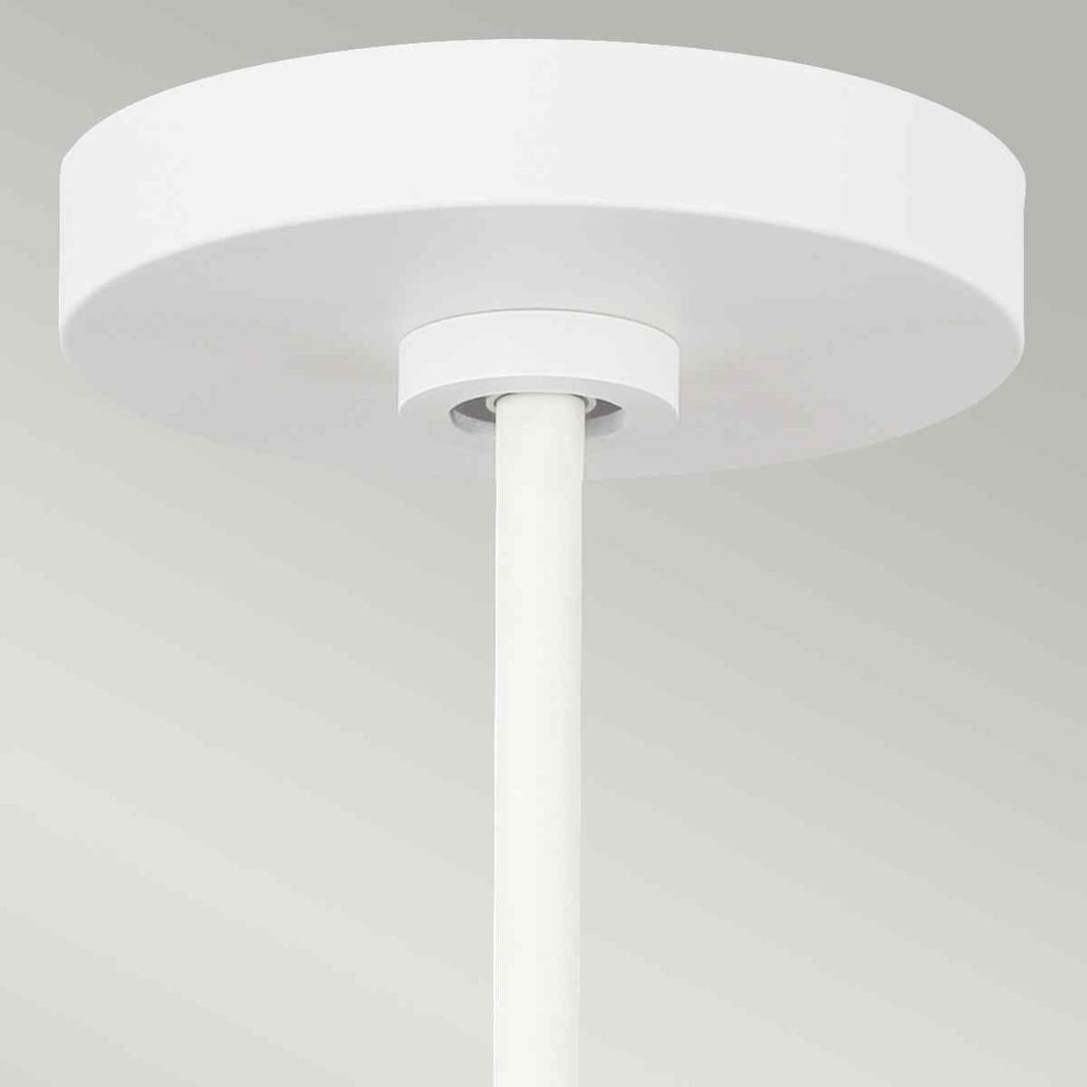 Feiss Darwin 1 Light Pendant Light in Matte White