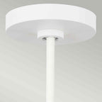 Feiss Darwin 1 Light Pendant Light in Matte White