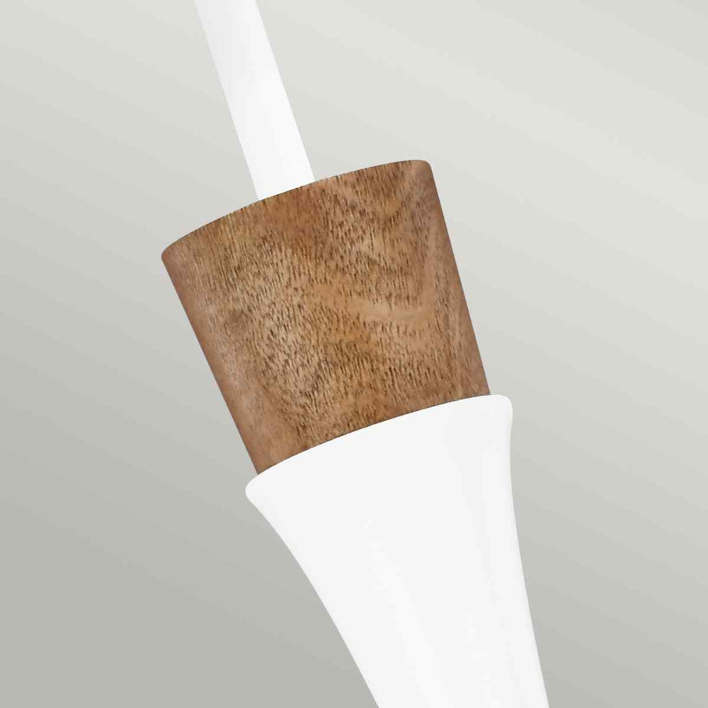 Feiss Darwin 1 Light Pendant Light in Matte White