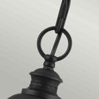 Feiss English Bridle Large 3 Light Chain Lantern in Black