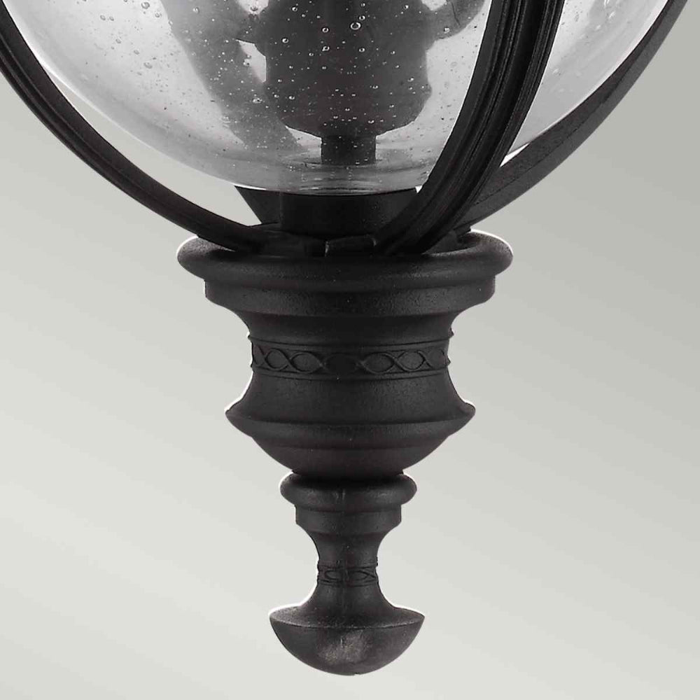 Feiss English Bridle Large 3 Light Chain Lantern in Black