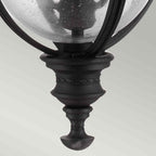 Feiss English Bridle Large 3 Light Chain Lantern in Black