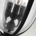 Feiss English Bridle Large 3 Light Chain Lantern in Black