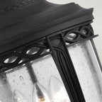Feiss English Bridle Large 3 Light Chain Lantern in Black
