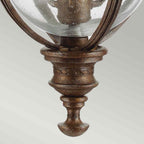 Feiss English Bridle Large 3 Light Chain Lantern in British Bronze