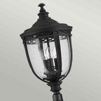 Feiss English Bridle Large 3 Light Outdoor Lamp Post in Black
