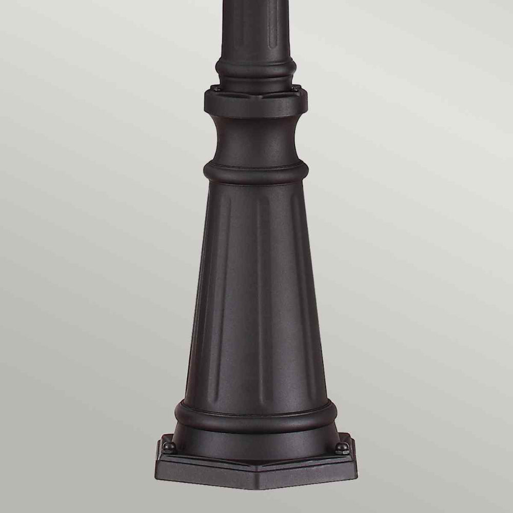 Feiss English Bridle Large 3 Light Outdoor Lamp Post in Black