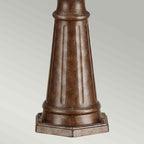 Feiss English Bridle Large 3 Light Outdoor Lamp Post in British Bronze
