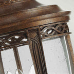 Feiss English Bridle Large 3 Light Outdoor Pedestal in British Bronze