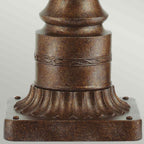 Feiss English Bridle Large 3 Light Outdoor Pedestal in British Bronze