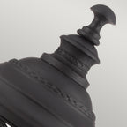 Feiss English Bridle Large 3 Light Outdoor Pedestal Light in Black