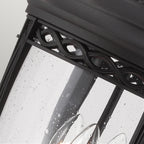 Feiss English Bridle Large 3 Light Outdoor Pedestal Light in Black