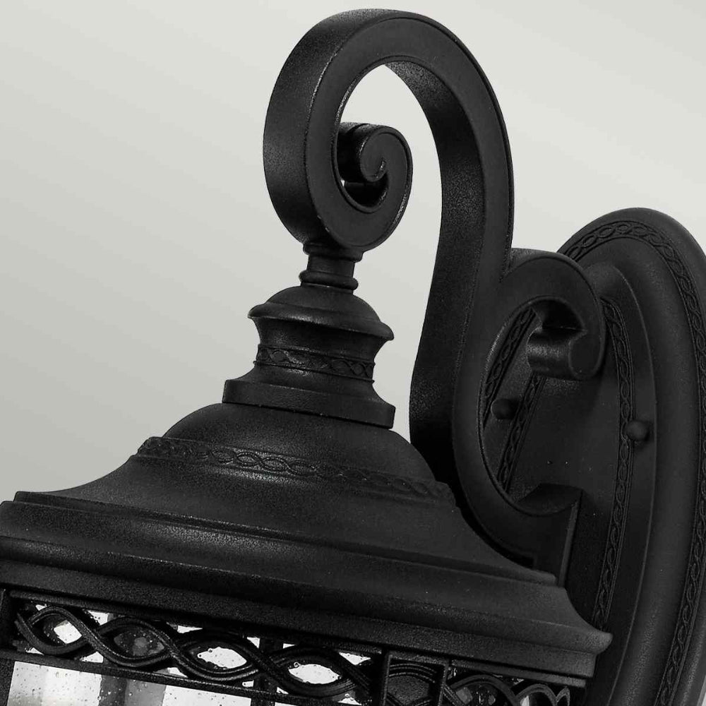 Feiss English Bridle Large 3 Light Outdoor Wall Lantern in Black