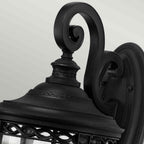 Feiss English Bridle Large 3 Light Outdoor Wall Lantern in Black