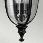Feiss English Bridle Large 3 Light Outdoor Wall Lantern in Black