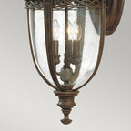 Feiss English Bridle Large 3 Light Wall Lantern in Bronze