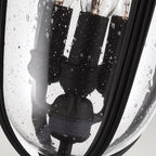 Feiss English Bridle Medium 3 Light Pedestal Lantern in Black