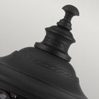 Feiss English Bridle Medium 3 Light Pedestal Lantern in Black