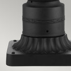 Feiss English Bridle Medium 3 Light Pedestal Lantern in Black