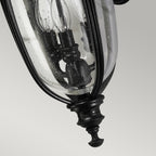 Feiss English Bridle Medium 3 Light Wall Lantern in Black