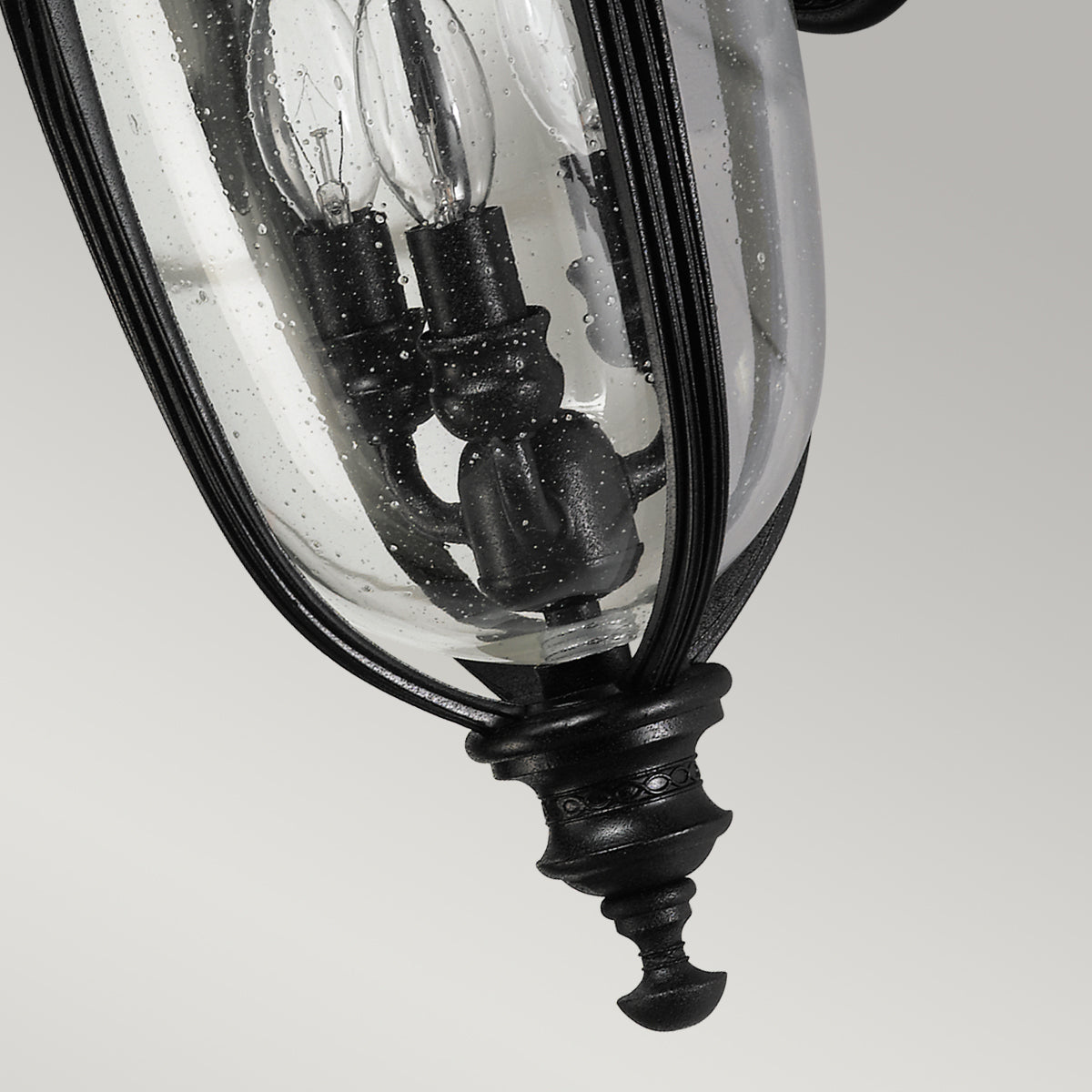 Feiss English Bridle Medium 3 Light Wall Lantern in Black